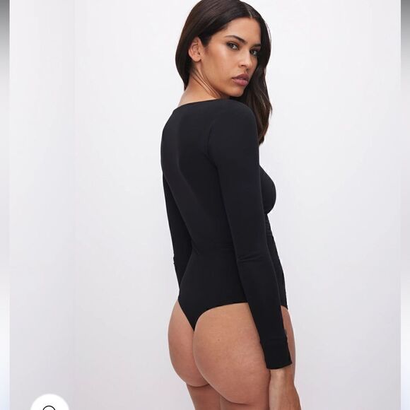 NWT GOOD AMERICAN 
STRETCH JERSEY U RING BODYSUIT S - Picture 5 of 10